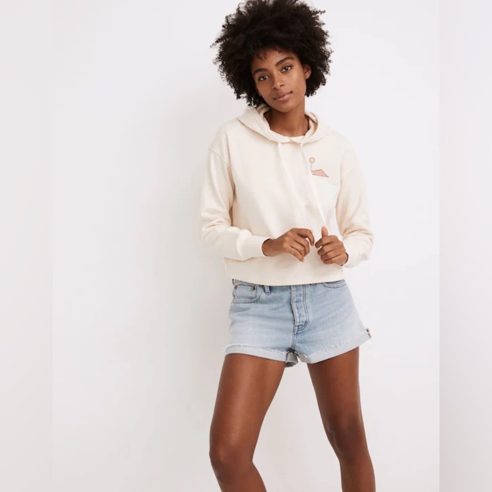 Madewell x Real Fun, Wow! Graphic Hoodie Sweatshirt Sz S
